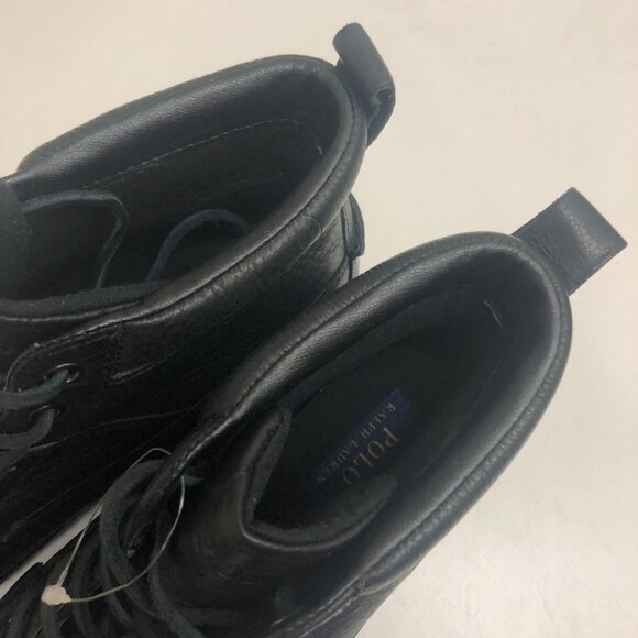 Polo by Ralph Lauren Black Chukka Boots with Textured Leather - Picture 8 of 12